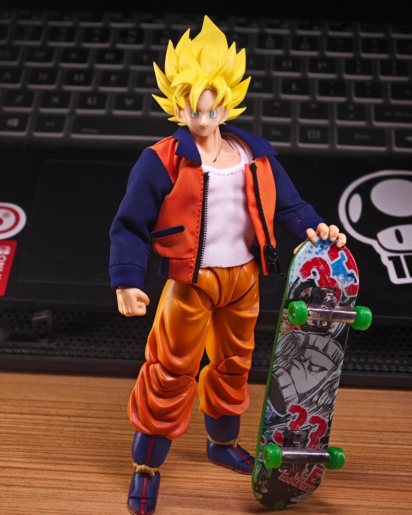Orange Jacket and White Vest Set for SHF Goku