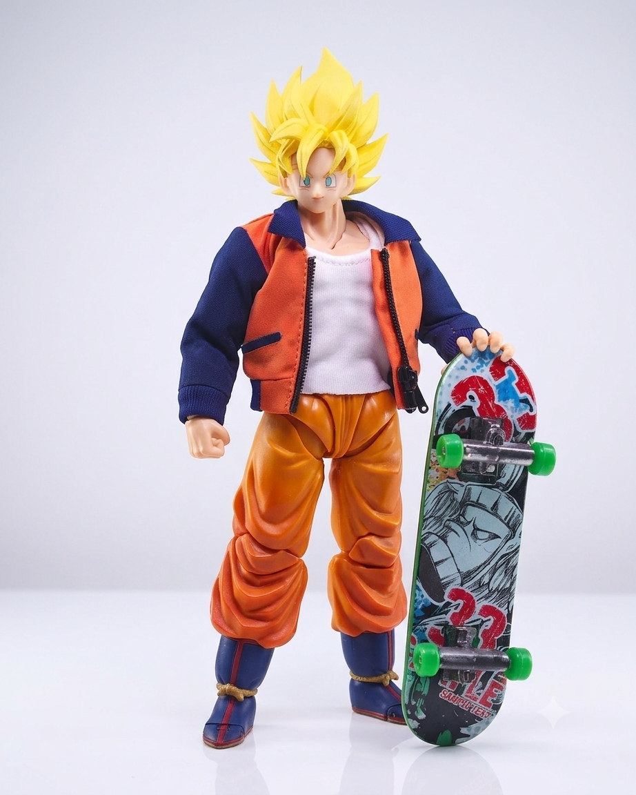 Orange Jacket and White Vest Set for SHF Goku