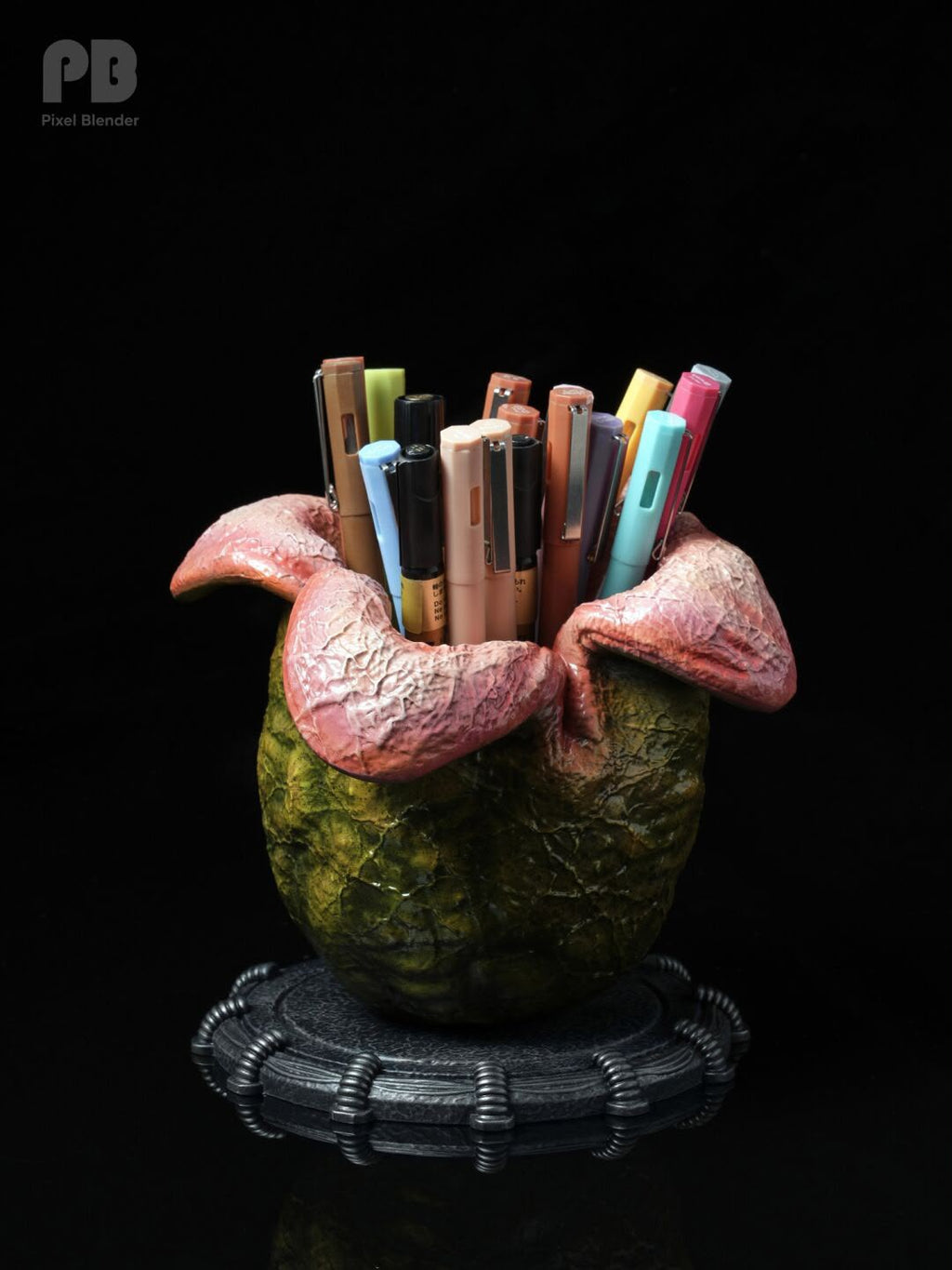 Pixel Blender Studio Alien Egg Pen Stationery Resin Holder (pre-order)