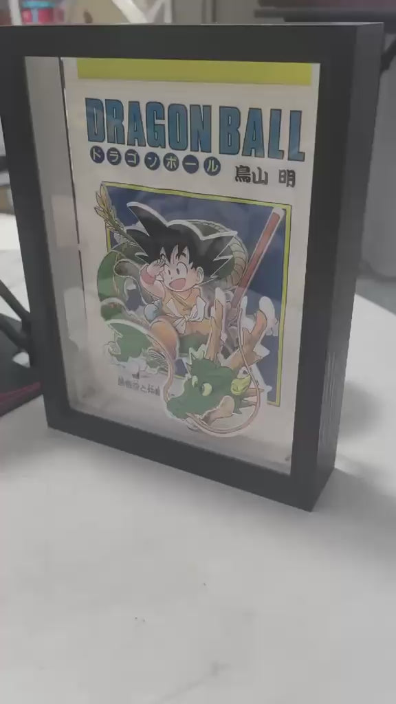Vintage Dragon Ball Manga Cover Rotating Display Piece