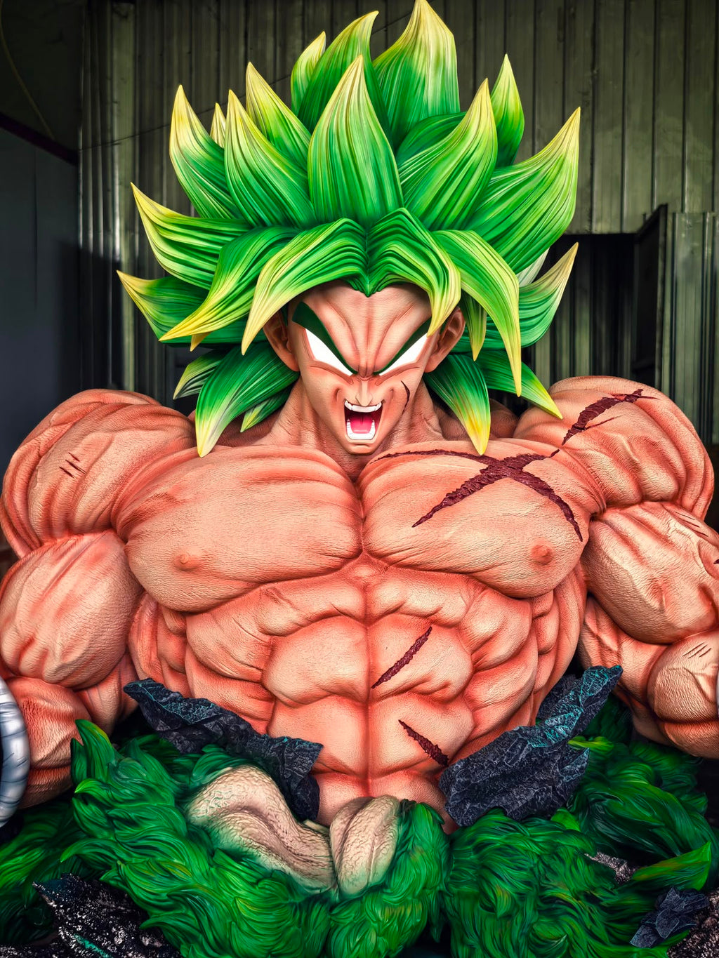 Sea Level Life-Sized Powering Up Broly Resin Statue (pre-order)