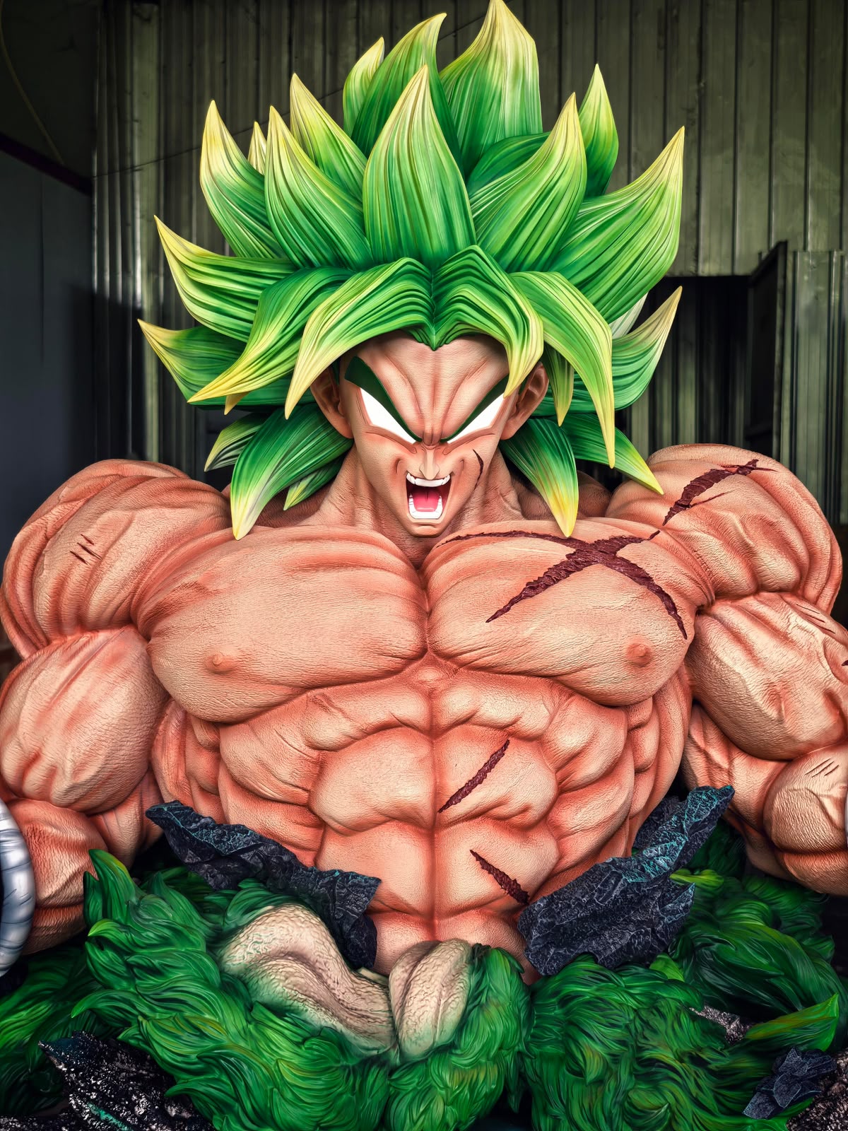 Sea Level Life-Sized Powering Up Broly Resin Statue (pre-order)