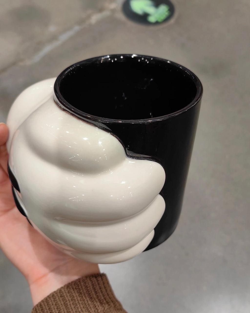 SUNDAY HOME MICKEY HAND Ceramic MUG SET of 2