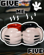 SUNDAY HOME MICKEY HAND Ceramic MUG SET of 2