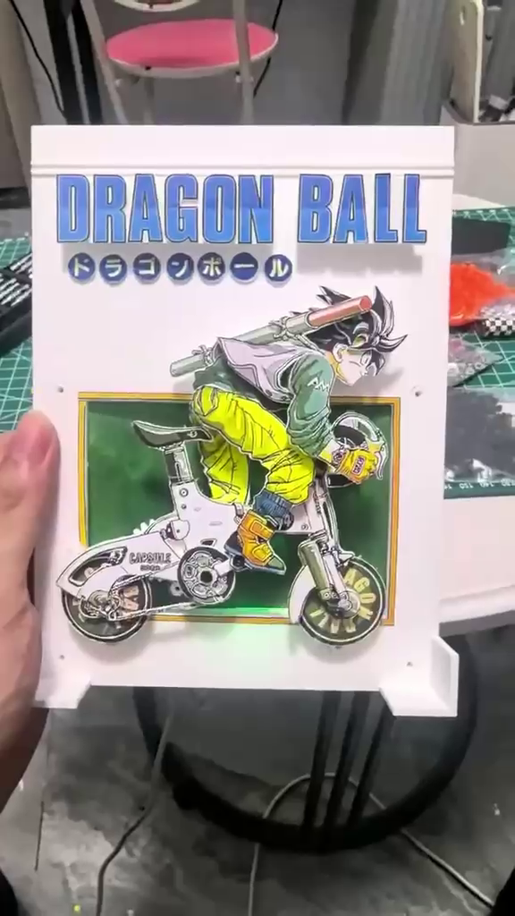 Vintage Dragon Ball Manga Cover Rotating Display Piece