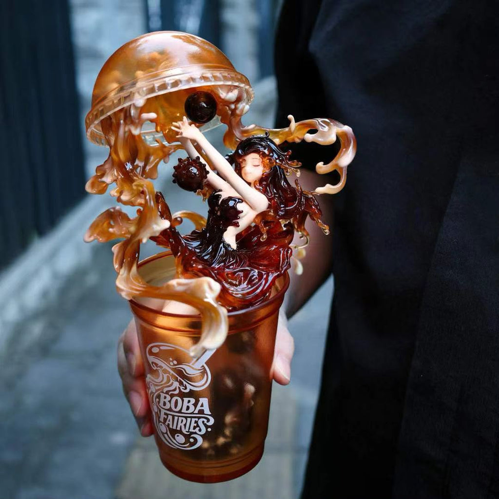 WeArtDoing Boba Fairies Brown Sugar & Lemonade Resin Statue (pre-order)