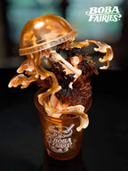 WeArtDoing Boba Fairies Brown Sugar & Lemonade Resin Statue (pre-order)