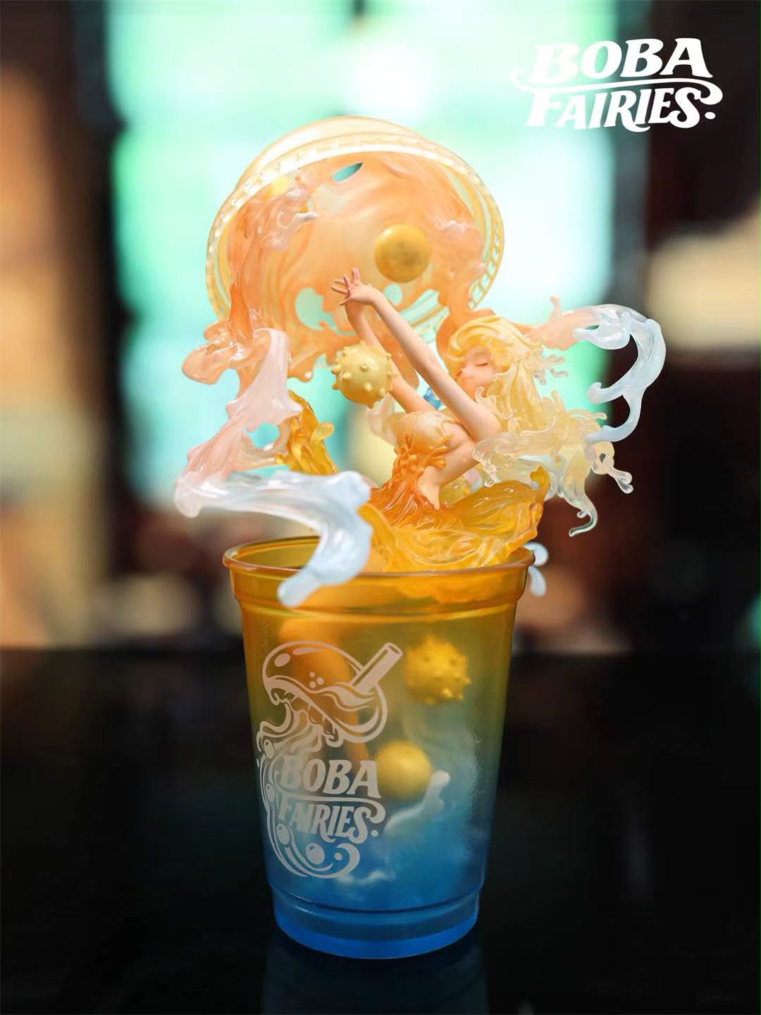 WeArtDoing Boba Fairies Brown Sugar & Lemonade Resin Statue (pre-order)
