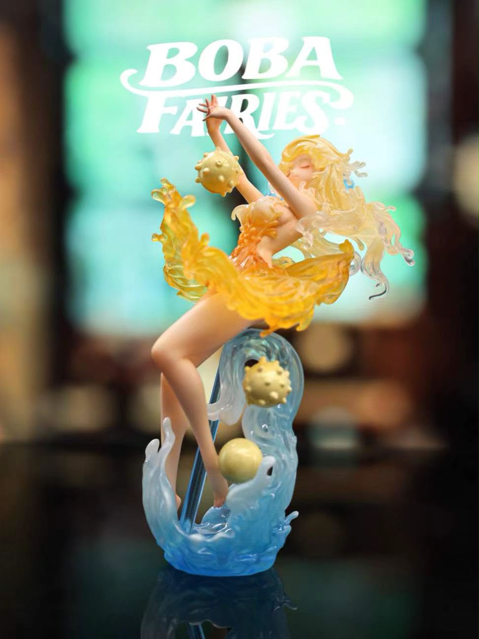 WeArtDoing Boba Fairies Brown Sugar & Lemonade Resin Statue (pre-order)