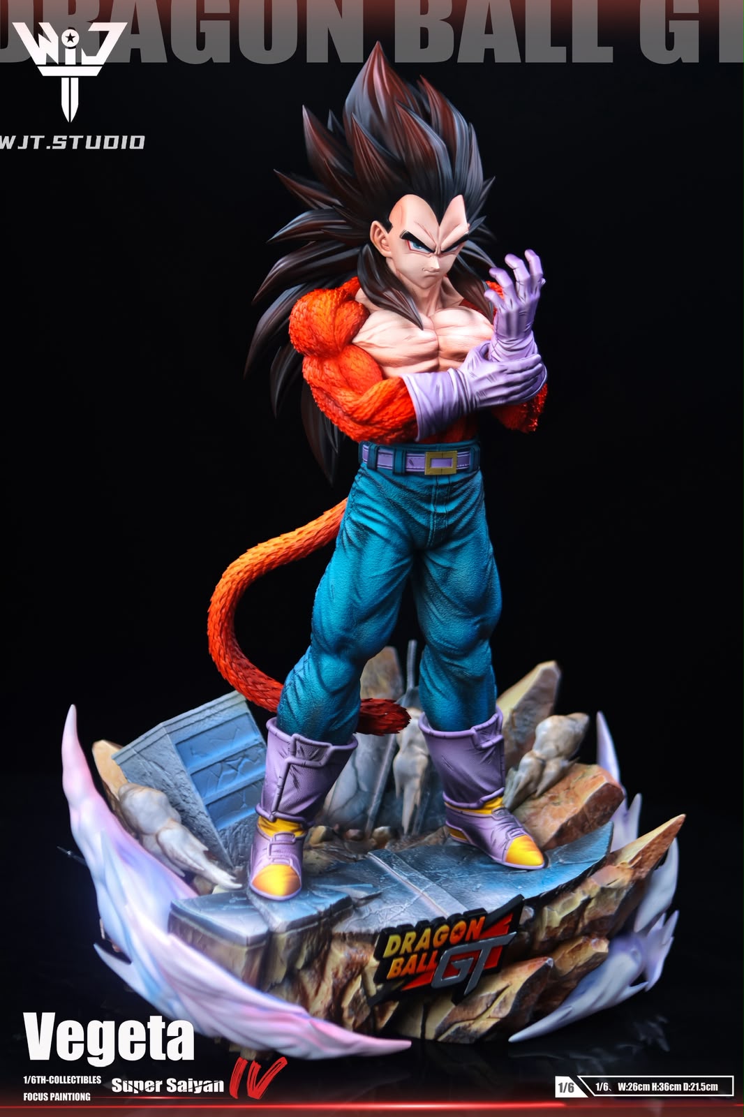 WJT Studio DBZ SS4 Vegeta Resin Statue (pre-order)