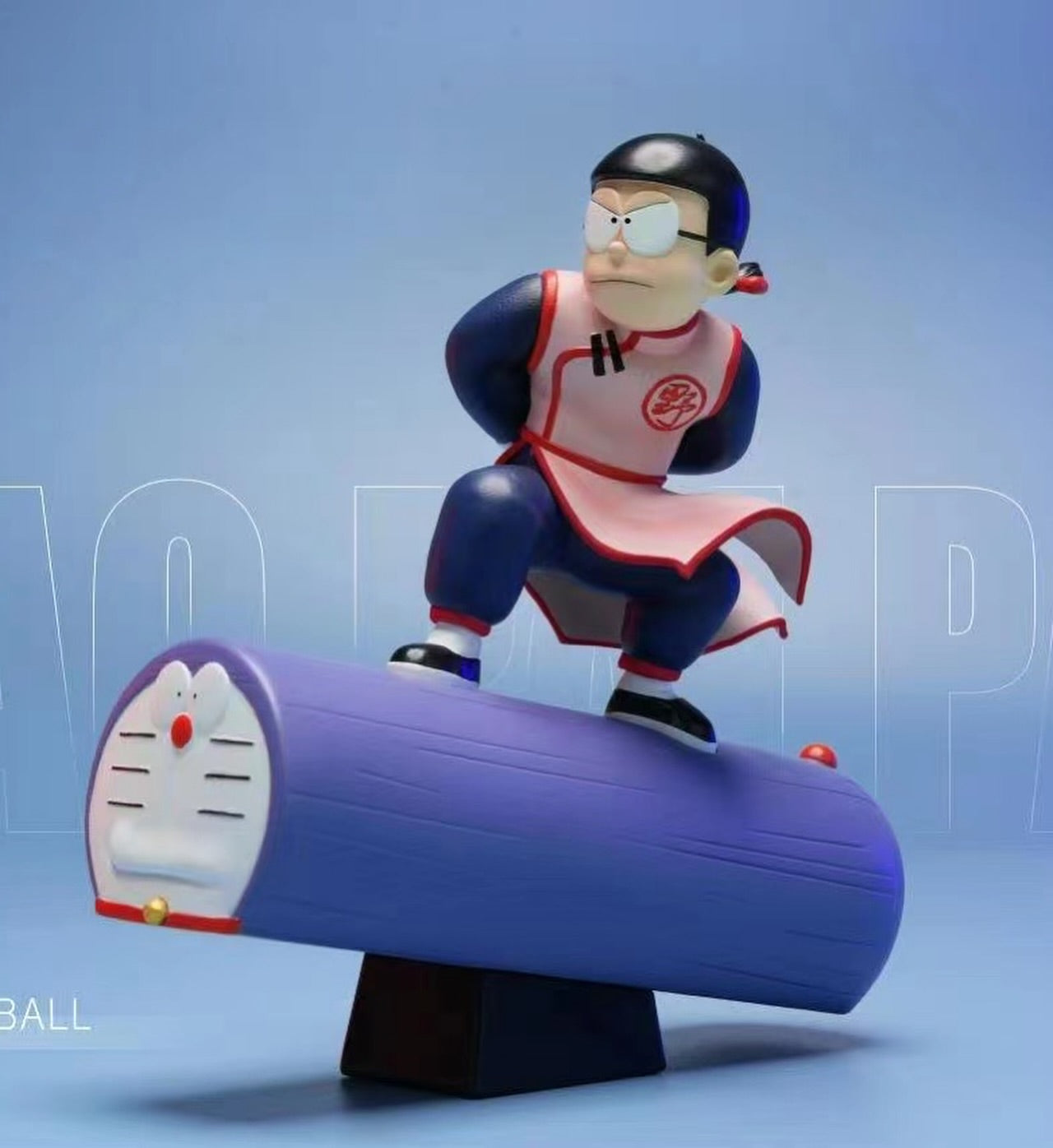 Yav May Studio Killer Nobita Nobi and Doraemon Resin Statue