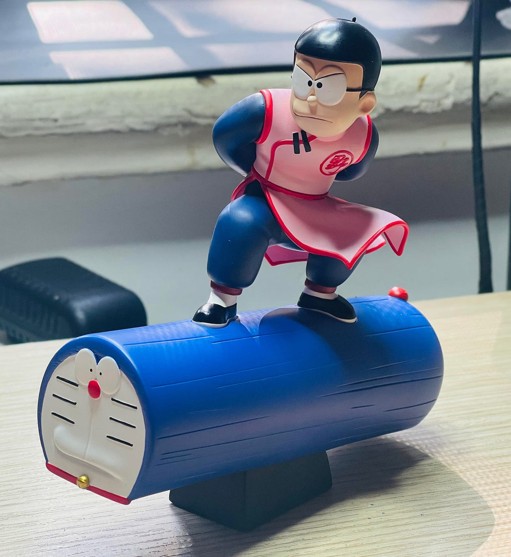 Yav May Studio Killer Nobita Nobi and Doraemon Resin Statue