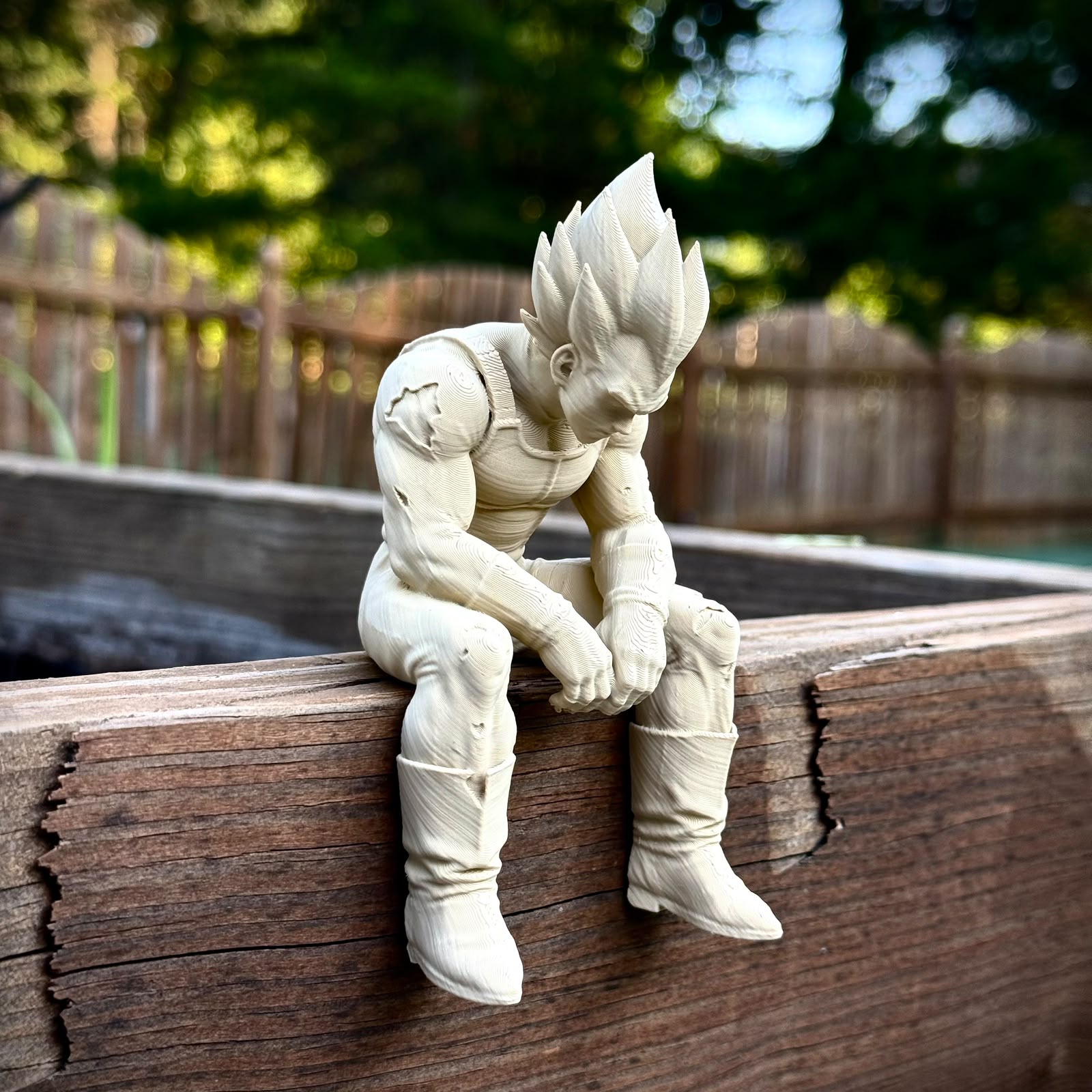 Yumi Studio DBZ Sitting Vegeta Resin Statue