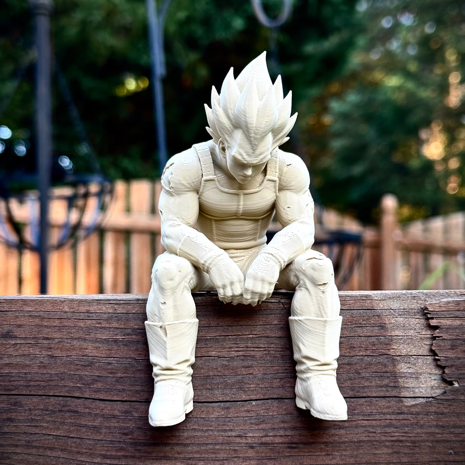 Yumi Studio DBZ Sitting Vegeta Resin Statue